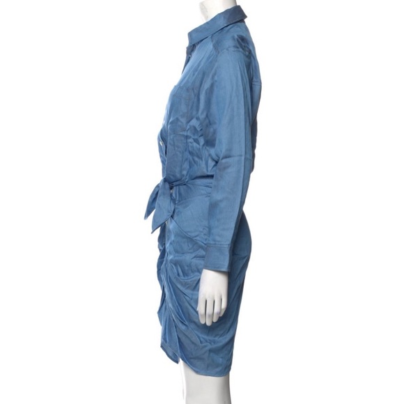 Veronica Beard Sierra Chambray Mini Dress NWT - Picture 4 of 6